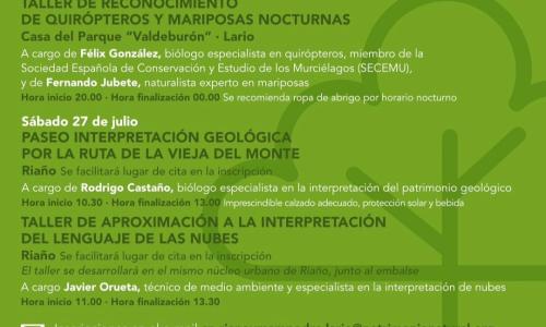 Actividades de divulgación ambiental.