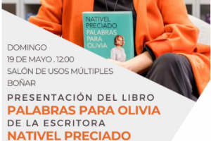 Presentación del libro "Palabras para Olivia"  de Nativel Preciado.0