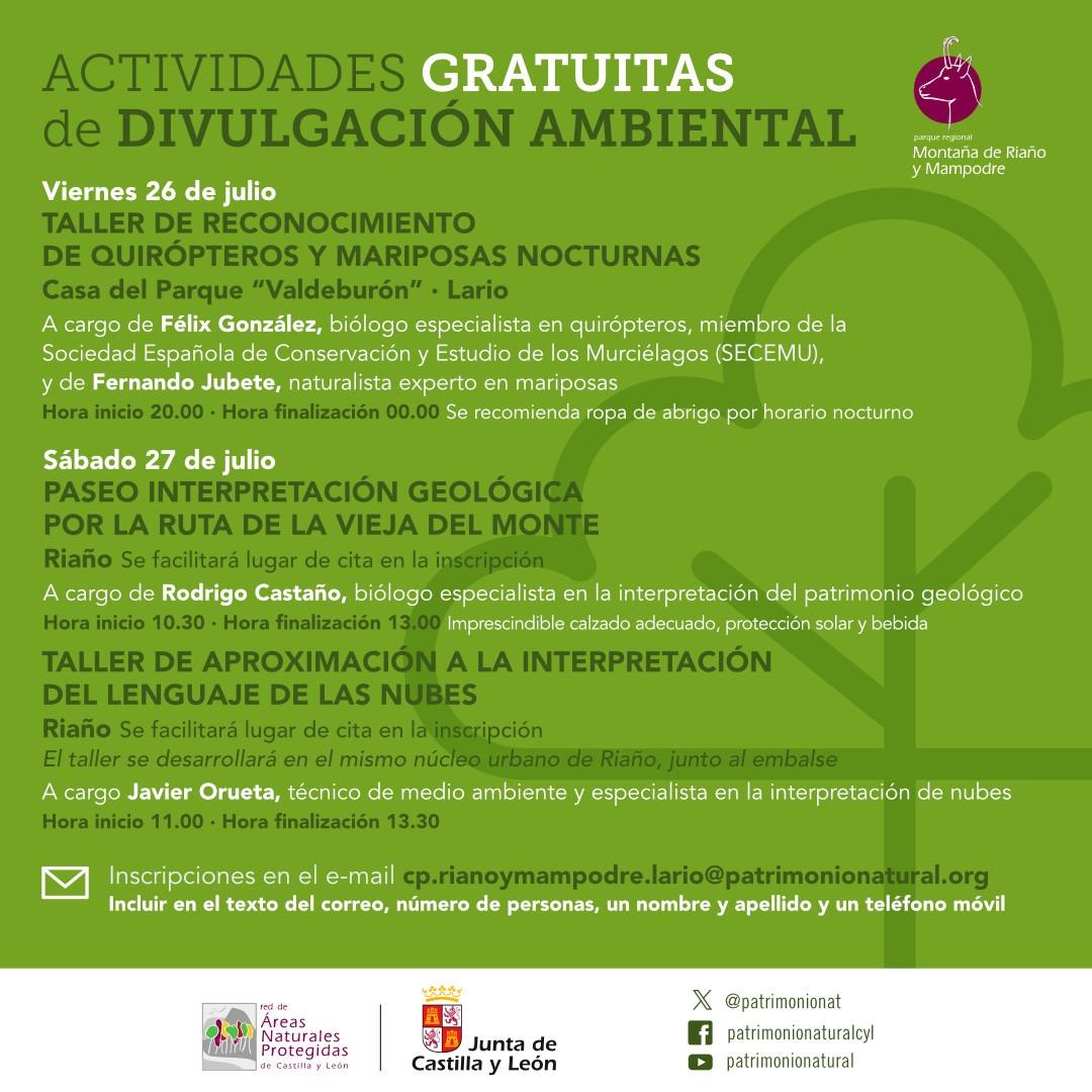 Actividades de divulgación ambiental.0