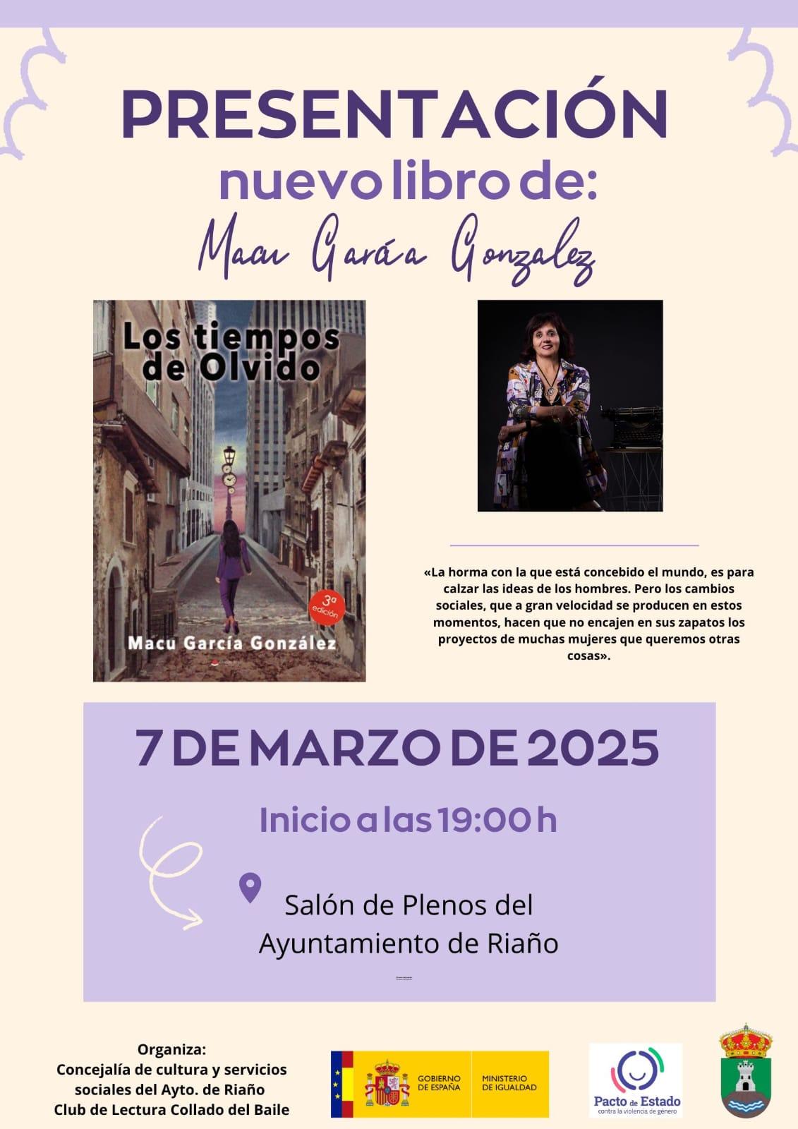 Presentación del libro "Los tiempos de Olvido".0